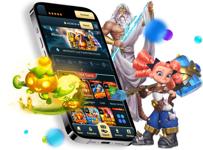 Giao diện ricwin app trên điện thoại di động